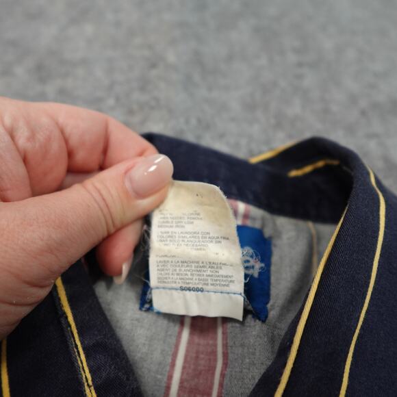 Wrangler Shirt Mens Extra Large Brush Popper Pearl Snap Western Striped Rodeo - Picture 4 of 9